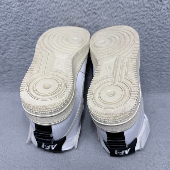 Nike Air Force 1 High Utility Womens Size 8.5 Sneakers White Light Cream Leather - Picture 8 of 9